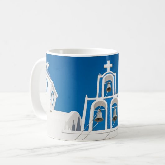 Mug Les monuments | Église grecque du dôme bleu (Devant gauche)
