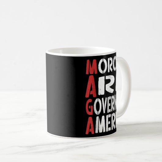 Mug Les morons dirigent l'Amérique Drôle Tee _1 (Devant droit)