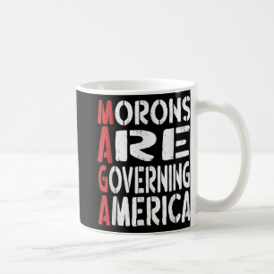 Mug Les morons dirigent l'Amérique Drôle Tee _1