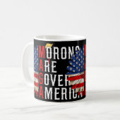 Mug Les Morons dirigent l'Amérique Trump drôle 2024 (Devant gauche)