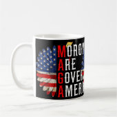 Mug Les Morons dirigent l'Amérique Trump drôle 2024 (Gauche)