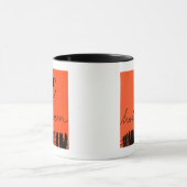 Mug Les motifs d'Halloween sur orange (Centre)