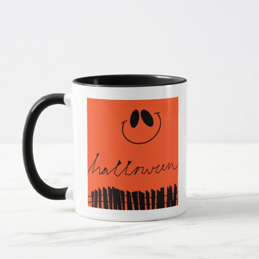 Mug Les motifs d'Halloween sur orange (Gauche)