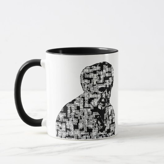 Mug Les mots incitent l'homme à attaquer 2 % pipe% (Gauche)