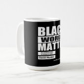 Mug Les mots noirs américains comptent (Devant gauche)
