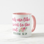 Mug Les Mots Semblables Sont Comme Le Proverbe Du Miel (Devant droit)