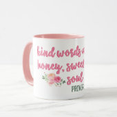 Mug Les Mots Semblables Sont Comme Le Proverbe Du Miel (Devant gauche)