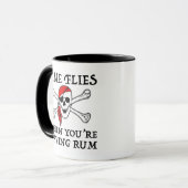 Mug Les mouches du temps quand vous avez du rhum (Devant gauche)