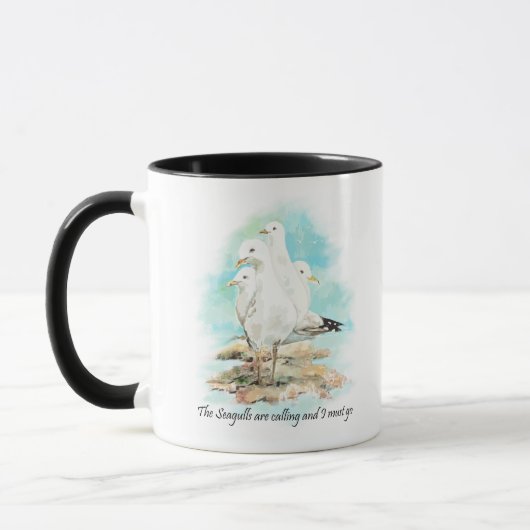 Mug Les mouettes appellent et je dois y aller (Gauche)