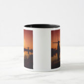 Mug Les moulins à vent au coucher du soleil, Kinderdij (Centre)