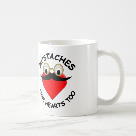 Mug Les moustaches ont aussi des coeurs (Droite)