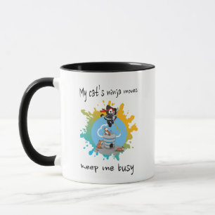 Mug Les mouvements de ninja de mon chat me tiennent oc