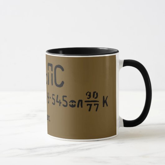 Mug Les munitions AK-74 en surplus russes peuvent (Droite)