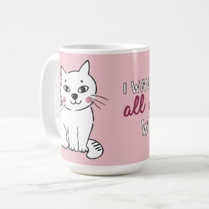 Mug Les neuf vies avec vous chat romantique Valentines