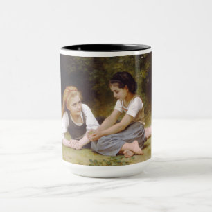Mug Les Noisettes : Jeunes Filles ramassant des noiset