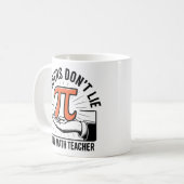 Mug Les nombres ne mentent pas – Prof de maths drôle (Devant gauche)