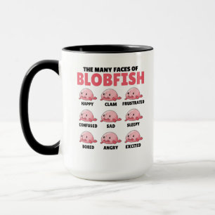 Mug Les Nombreux Visages De Blobfish Drôle Types D'É
