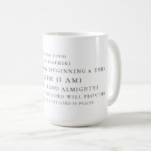 Mug Les noms de Dieu typographie chrétienne (Devant droit)