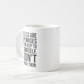Mug Les Objectifs Sont Des Promesses - La Motivation D (Devant gauche)