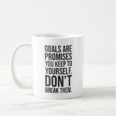 Mug Les Objectifs Sont Des Promesses - La Motivation D (Gauche)