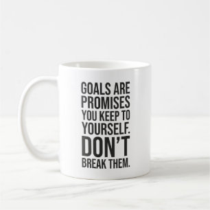 Mug Les Objectifs Sont Des Promesses - La Motivation D