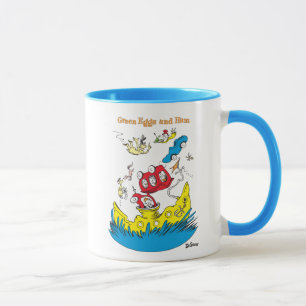 Mug Les œufs verts et le jambon Je ne les aime nulle