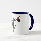Mug Les oies canadiennes volant en troupeau badine la (Devant droit)