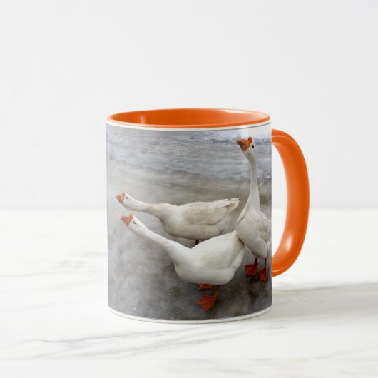 Mug Les oies sont drôles (Devant droit)