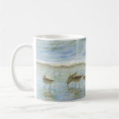 Mug Les oiseaux de rivage, une journée à la plage (Gauche)