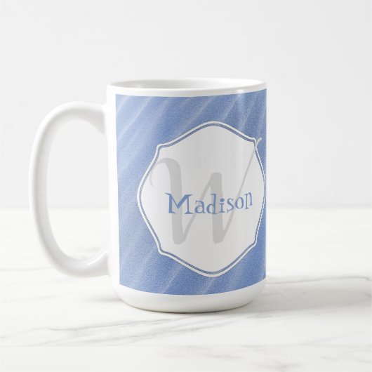 Mug Les ondulations de sable bleu personnalisent la Mu (Gauche)