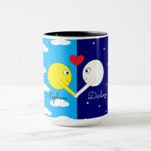Mug Les opposés s'attirent - Soleil et Lune en amour :