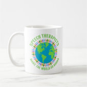 Mug Les orthophonistes font du monde un joli SLP (Gauche)