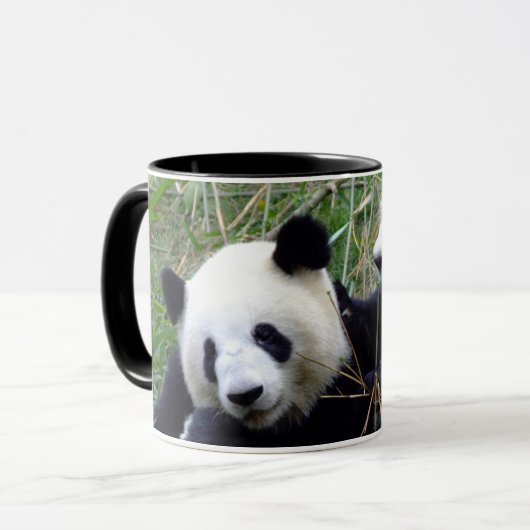 Mug Les Ours De Panda Géants Mangent Bambou Et Amour ( (Devant gauche)