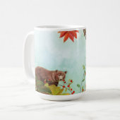 Mug Les ours mangent des baies de Rowan rouge (Devant gauche)