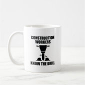Mug Les Ouvriers Du Bâtiment Connaissent L'Exercice (Gauche)
