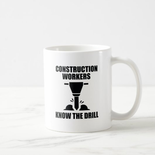 Mug Les Ouvriers Du Bâtiment Connaissent L'Exercice (Droite)