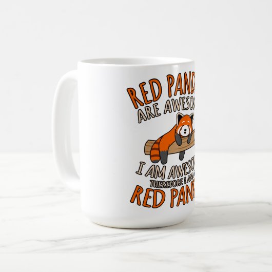 Mug Les Pandas Rouges Sont Des Animaux De Compagnie Am (Devant gauche)