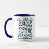 Mug Les papas connaissent beaucoup, les papas savent t (Gauche)