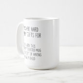 Mug Les papas sont vraiment difficiles à acheter des c (Devant gauche)