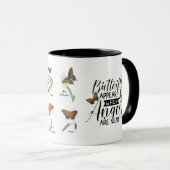 Mug Les Papillons Apparaissent Lorsque Les Anges Sont  (Devant droit)
