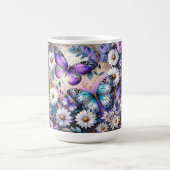 Mug Les papillons rêvent floraux (Centre)