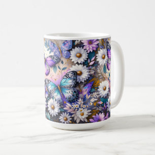 Mug Les papillons rêvent floraux