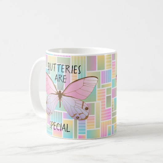 Mug Les papillons sont spéciaux (Devant gauche)