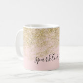 Mug Les parties scintillantes de Faux d'or rougissent (Devant gauche)