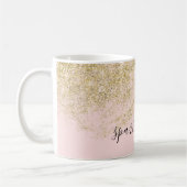 Mug Les parties scintillantes de Faux d'or rougissent (Gauche)