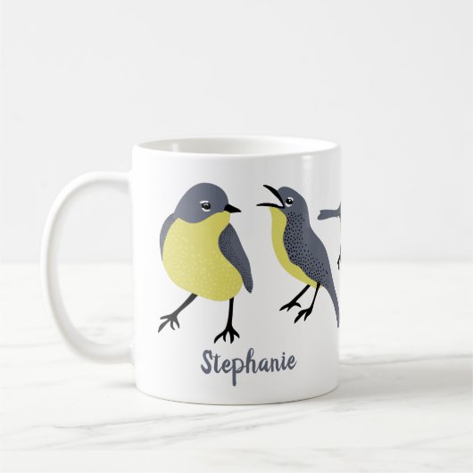 Mug Les Parulines de Kirtland Amateurs d'oiseaux Perso (Gauche)