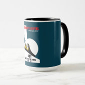 Mug Les passionnés de train ferroviaire britannique (Devant droit)