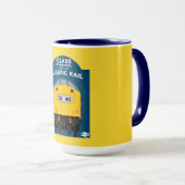 Mug Les passionnés de train ferroviaire britannique (Devant droit)