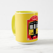 Mug Les passionnés de train ferroviaire britannique (Devant gauche)