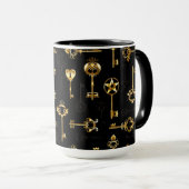 Mug Les Patters de Seamless avec Golden Keys (Devant droit)